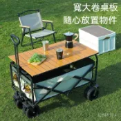 免運🔥全網最低 新款戶外拖車折疊營地車購物露營野營地小推車擺攤小推拉貨車露營車 寵物推車 手推車 購物車