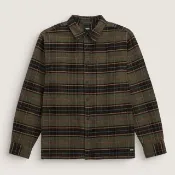 【VANS】官方旗艦 Premium LX Flannel 紫色/綠色法蘭絨長袖襯衫