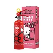 【正德防火】KITTY家用強化液滅火器-俏皮紅(環保潔淨免回收│保固5年)