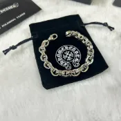 全球選品1館 生活百貨 白銅手鍊 克羅心 橢圓環字母手鍊 復古經典時尚輕奢手鍊