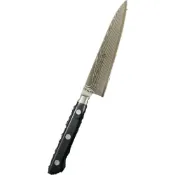 (店+)「工具家達人」 藤次郎 日本製 萬用刀 牛刀 130mm DP 本職用 牛刀 大馬士革VG-10 料理刀 水果刀 小刀