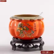 台灣熱銷🚚免運 創意柿子陶瓷花盆菩提樹文竹綠植花器客廳桌面辦公桌擺盆特價清倉陶瓷盆 花瓶 花盆 蘭花花盆 擺件裝飾花瓶