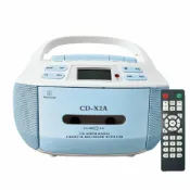 風鈴草百貨 【多功能立體聲】便攜藍牙CD機 支援卡帶USB AM/FM收音 台灣插頭 家用 PARTY播放器