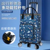 購物小拉車家用買菜車手提購物袋可伸縮拉桿小推車便攜折疊手拉車