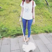 NINKYPUP毛孩屁屁系列 博美 狐狸犬反光T-shirt