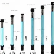 24H🚀魚缸魚池UV富士殺菌燈紫外綫錦鯉池紫外綫消毒殺菌燈室外220V直銷 110V可定製 魚缸UV殺菌燈  XA5V