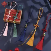 優選好物🌟中國結手串繩 流蘇文玩裝飾吊穗 香包香囊配件掛飾 手工DIY編織掛繩 中國結流蘇 文玩玉器手把繩 掛件吊繩 