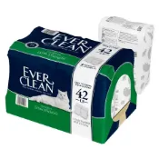 (店+)【EverClean 藍鑽】強效低敏結塊 42磅 低敏/貓砂/礦砂/宅寵醬寵物用品