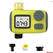庭院自動澆水灌溉控制器 戶外灌溉定時器 園林智能定時閥門控制器 3組澆花定時器 可設置澆水時長 支持單一時間澆水和循環定
