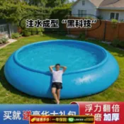 萬華精品 {可打統編 保固一年}大型充氣加厚圓形游泳池家用超大號兒童成人無支架蓄水池戶外庭院