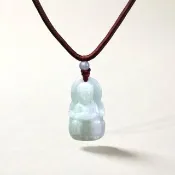 【天上聖母】春帶彩翡翠媽祖項鍊 | 天然緬甸A貨翡翠 | 送禮