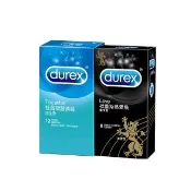 【Durex 杜蕾斯】激情裝12入+熱愛裝王者型8入保險套(共20入-避孕套/衛生套/基本防護系列)