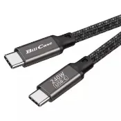 【Bill Case】GaN n Roses雙Type C PD3.1 240W QC4.0多協議閃5天際線200公分 黑霸(支持iPhone15 16全系列)