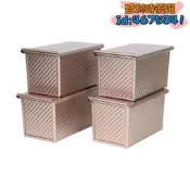 【原廠品質驗證】碳鋼波紋帶蓋吐司盒450g烘焙工具吐司蛋糕麵包磨具蛋糕模廠家批發