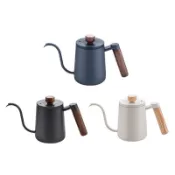 伴桌｜Tiamo 鶴嘴細口壺 (木柄) 350ml/600ml(手沖壺 細口壺 手沖咖啡壺 HA1667 HA1668)