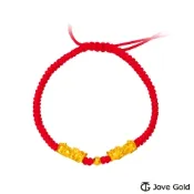 Jove gold漾金飾 富貴好運貔貅黃金繩手鍊