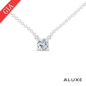 ALUXE 亞立詩 GIA 0.30克拉 DSI1 18K金 鑽石項鍊 心形四爪鑲 NS0793