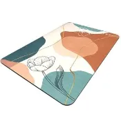 【媽媽咪呀】生活美學軟式珪藻土吸水地墊/防滑地墊(60x40cm)