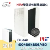 【HEPA雙效除臭濾心】 適用 Blueair 400 450E 405 480i 403 SmokeStop 400型
