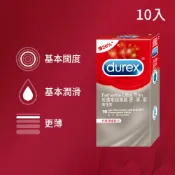 Durex 杜蕾斯 超薄裝更薄型衛生套1盒(10入)