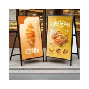 (店+)海報架 立式支架 落地式kt板支架 展架廣告牌展示牌海報展示架廣告立架廣告架 海報展示架 海報架 門口立牌