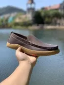 Clarks其樂2024新款頭層牛皮猪皮鞋墊橡膠超輕鞋底休閒皮鞋39-44