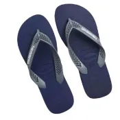 【havaianas 哈瓦仕最優惠】POWER LIGHT SLOD藍灰帶(拖鞋 男鞋 夾腳拖 素色 巴西 海灘拖 夏天)