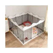(店+)寵物圍欄狗狗柵欄室內帶廁所中小型犬狗窩自由組合家用隔離狗籠子
