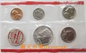 現貨！【滿300出貨】含肯尼迪銀幣1968年 美國5枚套幣1-5-10-25-50分造幣廠紀念章塑封