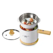 (店+)【MOLIJIA 魔力家】直營｜福利品｜1.8L-M17 多功能美食料理不沾快煮電火鍋-木紋款(BY011017)