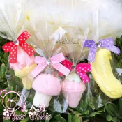 ◇儷人館◇義大利造形棉花糖.寶格麗.香蕉.草莓.冰淇淋.香菇.二次進場.喜糖.囍糖diy.婚禮小物.送客禮.園遊會.糖果