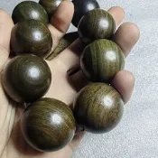🌸免運 阿根廷綠檀原木料香木3.0手串檀木男沉木老料佛珠文玩手鍊盤玩
