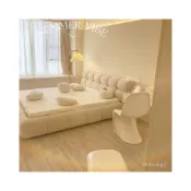 (店+)支援付費安裝 單人床 實木床 木床架 日式床架 徘徊生活 ins風網紅泡芙床現代簡約臥室家用女生法式奶油布藝童床