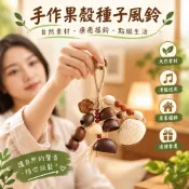 🔥熱賣/免運🔥手工作果殼種子風鈴樂器掛件療愈搖鈴酒店陽臺裝飾畢業節生日禮物