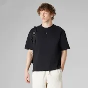 【The North Face】北面UE男款黑色純棉舒適短袖T恤｜8BTVJK3(黑標系列)