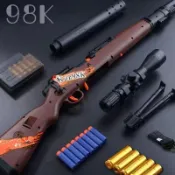🚀台灣出貨🚀awm兒童玩具槍 軟彈發射器 大號98k拋殼軟彈槍 玩具狙擊槍 絕地求生模型槍 兒童男孩禮物