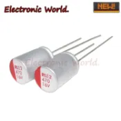 直插固態電容器 6.3V 10V 16V 25V 35V 100UF 220UF 470UF 1000UF