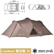 【Snow Peak】Landnest 寢室帳 M (3-4人適用).家庭帳篷.客廳帳.寢室帳.露營帳棚 SDE-260