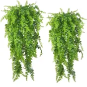 現貨 仿真波斯草藤條 人造蕨類植物 仿真壁掛藤條 仿真綠植 仿真花 假花裝飾 塑膠花 家居酒店庭院裝飾