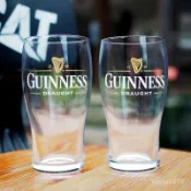 日式精釀啤酒杯 日料店專用啤酒杯 健力士啤酒杯Guinness愛爾蘭黑啤精釀啤酒加厚健力士專用杯