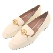 【DOKODEMO】全新 Bally OBRIEN BONE 15 山羊皮淺口鞋 3BLY11-00346 37碼（日碼 23.5cm）金色五金 白色皮革樂福鞋 1670 [二手] BALLY