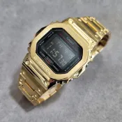 CASIO DW-5600UHR-1 /已改GMW-B5000GD 金色不鏽鋼錶款/G-SHOCK全新品