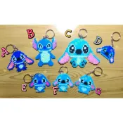 ♥~魚小舖~♥多款 迪士尼 史迪奇/Stitch 拼豆/膠珠 手創 鑰匙圈材料組/車用告示牌/吊飾/悠有卡夾 大量優惠
