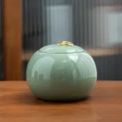 全球選品1館 生活百貨 紫砂哥窯罐存普洱旅行密封茶葉罐陶瓷特安零容茶倉儲物罐茶罐茶盒