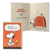 【莫莫日貨】hallmark 日本進口 正版 Snoopy 史努比 立體 生日卡片 卡片 生日卡 70198