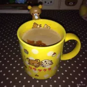 🐻拉拉熊🐻拉拉熊 輕鬆熊 輕鬆熊地墊 週邊 可愛輕鬆熊陶瓷杯卡通熊馬克杯情侶水杯居家咖啡杯早餐牛奶黃色杯 56UN
