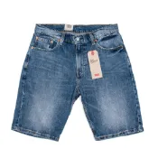 【LEVIS】505 修身直筒牛仔短褲 丹寧膝上牛仔褲(美國進口平行輸入)