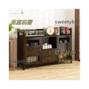 (店+)#熱賣#居家生活#免運 博古架實木置物架落地多層客廳茶櫃收納櫃茶具茶葉展示櫃擺放架子