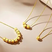 【赫本珠寶】999.9純黃金小方糖.小金豆.黃金豆3mmX10顆-0.01錢/顆(送儲蓄小玻璃瓶+撲滿豬)