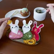 【DIY材料包】除穢平安香包|兔兔櫻花粽御守|成品|客製